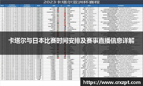 卡塔尔与日本比赛时间安排及赛事直播信息详解
